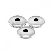 DQ Metall disc Perle 4x1.5mm Antik Silber